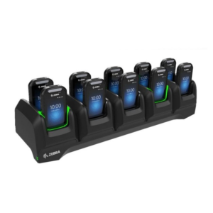 10 SLOT LOCKING SMART CRADLE. CHARGES AND LOCKS UP TO 10 DEVICES IN THE SAME CRADLE (Zebra CRD-EC30-10SLC1-01)