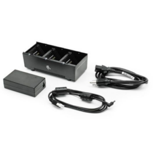 3 slot battery charger; ZQ600, QLn and ZQ500 Series; Includes power supply and Brazil power cord (Zebra SAC-MPP-3BCHGBR1-01)