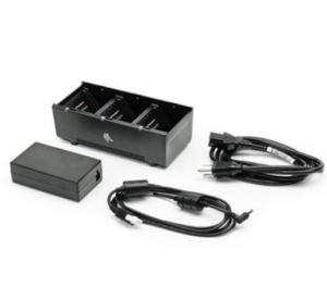 3 slot battery charger; ZQ600, QLn and ZQ500 Series; Includes power supply and US power cord (Zebra SAC-MPP-3BCHGUS1-01)