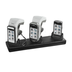 3-Slot charging cradle for RFD8500 and/or dual spare battery charger (SAC-TC55-2BTYC1). Requires PWR-BGA12V50W0WW, CBL-DC-388A1-01, and Country specific AC Line Cord (sold separately) (Zebra CRDUNIV-RFD8500-1R)