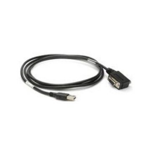 9 Pin female to USB, Right angle connector. No Beeper or Trigger Jack - 6ft. Straight (Zebra 25-58923-01R)
