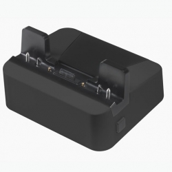CRDET5X1SCOM2R 1-SLOT DOCK WITH RUGGED IO ADAPTER: HDMI, ETHERNET, 3XUSB 3.0; REQUIRES POWER SUPPLY PWRBGA12V50W0WW, DC CABLE CBL-DC-388A1-01 AND 3 WIRE COUNTRY SPECIFIC AC LINE CORD SOLD SEPARATELY (Zebra CRD-ET5X-1SCOM2R)