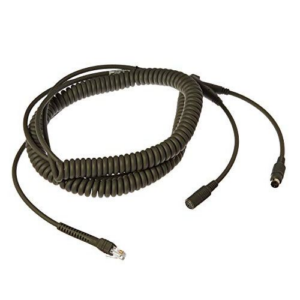Cable - Keyboard Wedge: 20ft. (6.0m) Coiled, PS/2 Power Port (Zebra CBA-K08-C20PAR)