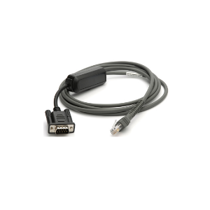 Cable - RS232: 7ft. (2.0m) Straight, Nixdorf Beetle - Direct Power, with TTL Current Limit Protection (Zebra CBA-R10-S07ZBR)