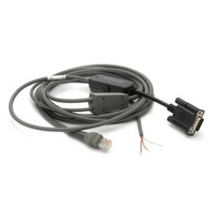 Cable - RS232: 9ft. (2.8m) Straight, Nixdorf Beetle - Direct Power with EAS (Zebra CBA-R13-S09EAR)