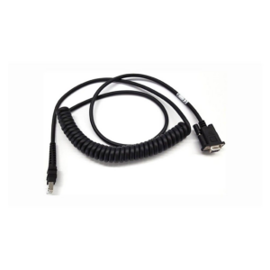 Cable - RS232: DB9 Female Connector, 9ft. (2.8m) Coiled, Power Pin 9 (Zebra CBA-R71-C09ZAR)