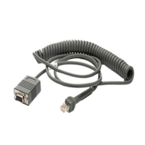 Cable - RS232: DB9 Female Connector, 9ft. (2.8m) Coiled, TxD on 2 (Zebra CBA-R02-C09PAR)