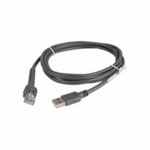 Cable - Shielded USB: Series A Connector, 15ft. (4.6m), Straight Supports 12V Power Supply (Zebra CBA-U44-S15PAR)