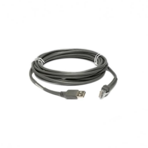 Cable - Shielded USB: Series A Connector, 7ft. (2.1m), Straight (Zebra CBA-U21-S07ZBR)