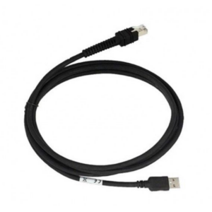 Cable - Shielded USB: Series A Connector, 7ft. (2.1m), Straight, BC 1.2 (Zebra CBA-U46-S07ZAR)