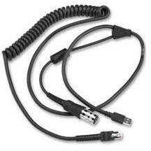 Cable - USB, RS232 Y Power Stealer, 9ft. (2.8m) Coiled, -30Â°C (Zebra CBA-UF4-C09ZAR)