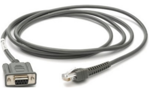 Cable: RS232, Tesco, 9ft. (2.8m), Straight, with TTL Current (Zebra CBA-R44-S09EBR)