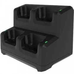 EC50/EC55 4-Slot Charge Only Locking Cradle; Supports device without trigger gun; Includes power supply (PWRBGA12V108W0WW) and DC cable (CBL-DC-381A1-011); AC Cable sold separately (Zebra CRD-EC5X-4SCOL-01)
