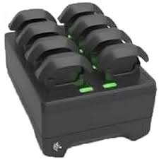 HS3100 8-slot Battery Charger. Requires Level VI Power Supply PWR-BGA12V50W0WW, DC Line Cord CBL-DC-388A1-01, and country specific line cord (Zebra SAC-HS3100-B8-01)