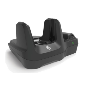 MC22/MC27 Single Slot Charge & Communication Cradle with Spare Battery Charger. (Zebra CRD-MC2X-2SUCHG-01)