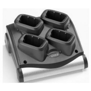 MC90/MC91/MC92 4-Slot battery charger. Charges 4 spare batteries. Must order Power Supply Kit KT-PWR-50W395A1-01 and grounded AC Line Cord separately (Zebra SAC9000-4000R)