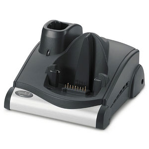 MC90/MC91/MC92 Single slot Serial/USB Cradle, w/spare battery charger. Order P/S PWR-BGA12V50W0WW, DC Line Cord CBL-DC-388A1-01, country specific 3-wire grounded AC Line Cord and RS232 or USB cables separately. (Zebra CRD9000-1001SR)