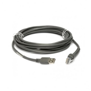 Multi-Plane Scanner Standard USB Cable, 16.4ft. (5m), Type A Connector (Zebra CBA-U51-S16ZAR)