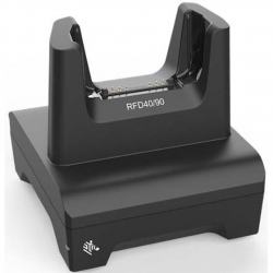 RFD40, 1 Device Slot/0 Toaster Slots, Communication Cradle with support for Universal/3rd Party. Requires Power Supply (PWR-BGA12V50W0WW), DC Line Cord (CBL-DC-388A1-01), and Country Specific Line Cord. (Zebra CRD1S0T-RFD49-UNIV-COM-1R)