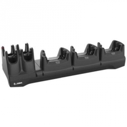 RFD40, 3 Device Slots/4 Toaster Slots, Charge Only Cradle with support for EC50/55. Requires Power Supply (PWR-BGA12V108W0WW), DC Line Cord (CBL-DC-382A1-01), and Country Specific Line Cord. (Zebra CRD3S4T-RFD40-EC5X-CHG-1R)