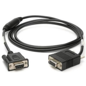 RS-232 Cable Assembly: 9-Pin Female Straight Host Connector, Converts TTL 5V Signal at Scanner to TRUE RS-232 /- 12V Signal at Host, to be used with General Purpose Fixed Mount Scanners (Zebra 25-62186-03R)