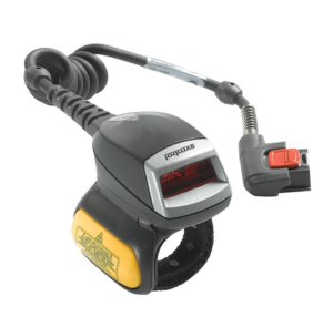 Ring scanner to cable to arm-worn WT4X90 and WT41N0, with HP engine and freezer rating (Zebra RS419-HP2000FSR)