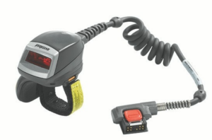 Ring scanner to cable to waist-worn WT4X90 and WT41N0, with HP engine and freezer rating (Zebra RS419-HP2000FLR)