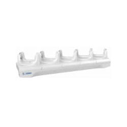 TC21/TC26 HealthCare White Five Slot Charge Only Cradle - Five devices; Supports device with/without trigger gun, Power Supply and DC Cable sold separately (PWR-BGA12V108W0WW, CBL-DC-381A1-01 (Zebra CRD-TC2W-BS5CO-01)