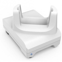 TC21/TC26 Healthcare White Single Slot Charge Only Cradle; Supports device with/without trigger gun; Power Supply & USB C Cable sold separately (PWR-WUA5V12W0xx, CBL-TC5X-USBC2A-01 (Zebra CRD-TC2W-BS1CO-01)