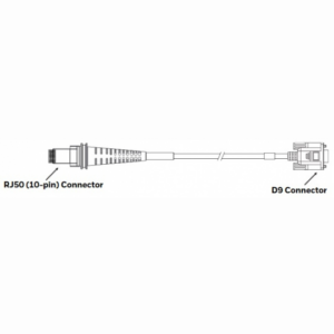 USB Granit scanner cable, compatible with VM series docks USB D9 connectors, w/o ferrite. (Honeywell CBL-501-300-S00)
