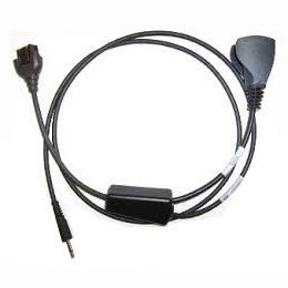 WT41N0 HEADSET SHORT ADAPTER CABLE (4â€) FOR WRIST MOUNTED, FREEZER, REQUIRES CBL-HS2100-QDC1-01 TO CONNECT TO HS2100 HEADSET (Zebra 25-129940-04R)