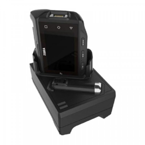 WT6000 Single Slot Charge/Usb Sharecradle, Allows To Charge 1 Wearable Terminal And 1 Spare Battery. Requires PWR-BGA12V50W0WW, DC cable CBL-DC-388A1-01 and 3-wire grounded country specific AC line cord, sold separately (Zebra CRD-NGWT-1S1BU-01)
