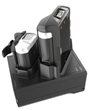 WT6000/RS6000 Two Slot Charge/USB Sharecradle, Allows To Charge 1 Wearable Terminal And 1 Ring Scanner. Requires PWR-BGA12V50W0WW, DC cable CBL-DC-388A1-01 and 3-wire grounded country specific AC line cord, sold separately (Zebra CRD-NWTRS-2SUCH-01)