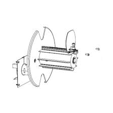 Kit, Media Rewind Spindle with Motor and PCB, ZT420, ZT421 Zebra P1058930-059