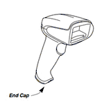 Battery Door: Cordless Granit XP end cap for 1991i models (Honeywell 1991IENDCAP)