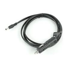 Cable, Cigarette Lighter Adapter plug with fuse for Vehicle Dock. 5.5mm x 2.5mm plug (L10, ET8x) (Zebra 450143)