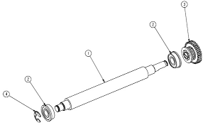 Platen Roller Assy 4´ Take-Up (Honeywell 15-3019-03)