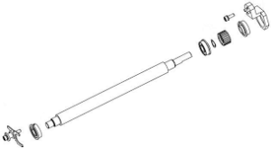 G2 RH Removable Platen Roller Assy 6´ (Honeywell 15-3215-02)