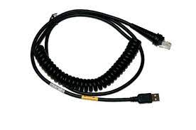 Cable: Industrial (for freezer environments) USB, black, Type A, 3m (9.8’), coiled (Honeywell CBL-500-300-C00-07)