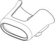 Gooseneck Cup - CS6080-HC Corded (HC White) (Zebra CUP-GS0060C-0B)