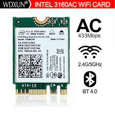 Intel 3160 Wi-Fi AC and Bluetooth for Model 2920 Teguar WIFIMOD2920
