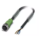 M12 to Flying Leads, DC Input Line Cord, 15 meter. Requires PWR-BGA24V100W1WW. For use with 9-60VDC source. (Zebra CBL-PWRD150-M12M00)