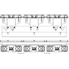 Bracket - Holds 3 DataMan Readers w/ XPand 15's Assembled [Cognex DMA-XPAND15BKT-3]