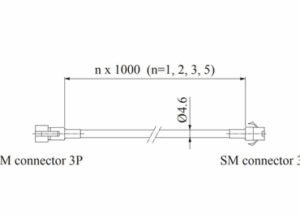 CCS Ext. Cable 24V, 5m, SM 3pin [Cognex IC00-FCB-5]