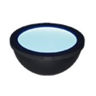 CCS, HPD2 Dome Light, Blue, 150mm [Cognex ICBD-HPD2-150B-M12]