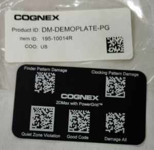 Custom Aluminum Tag,.020'' th [Cognex DM-DEMOPLATE-PG]