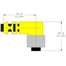 In-Sight Right-Angle (135-deg key) I/O Module Cable, 2M (6') [Cognex CCB-84901-5001-02]