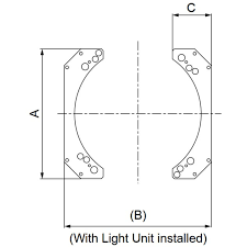 MOUNTING BRACKET, CCS HPD2-250 [Cognex BKT-BK-250-JO]