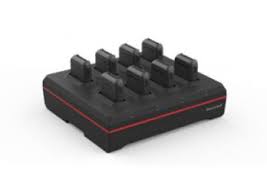 8 bay 8675i battery charger with power supply (50121666-001). Charges battery only when removed from 8675i. Region-specific cord must be ordered separately. (Honeywell MB8-BAT-SCN10)