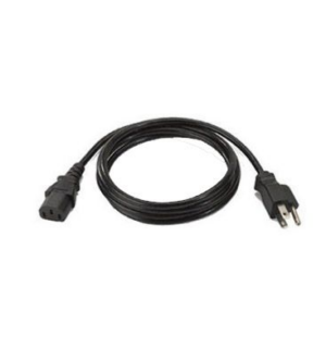 AC line cord, grounded, 6 feet or 1.8 meters, 3-prong, USA NEMA 5-15P plug. Associated countries: Canada, Mexico, United States. Zebra 50-16000-221R